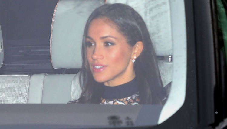 Meghan Markle en el almuerzo de Navidad 2017 en Buckingham Palace