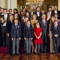 La Familia Real Belga en el concierto de Navidad 2017 en el Palacio Real de Bruselas