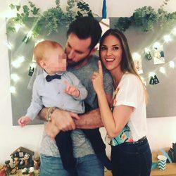 Helen Lindes y Rudy Fernández celebran el primer año de su hijo, Alan