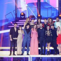 Los concursantes de 'OT 2017' en la Gala de Navidad