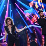 Gisela y Agoney en la Gala de Navidad de 'OT 2017'