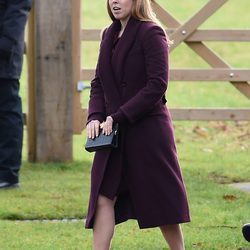 La Princesa Beatriz en la Misa de Navidad 2017 en Sandringham