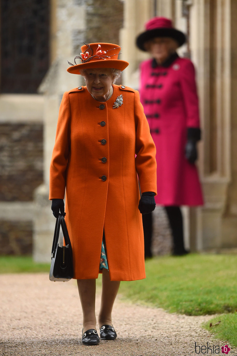 La Reina Isabel en la Misa de Navidad 2017 en Sandringham