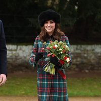 Kate Middleton en la Misa de Navidad 2017 en Sandringham