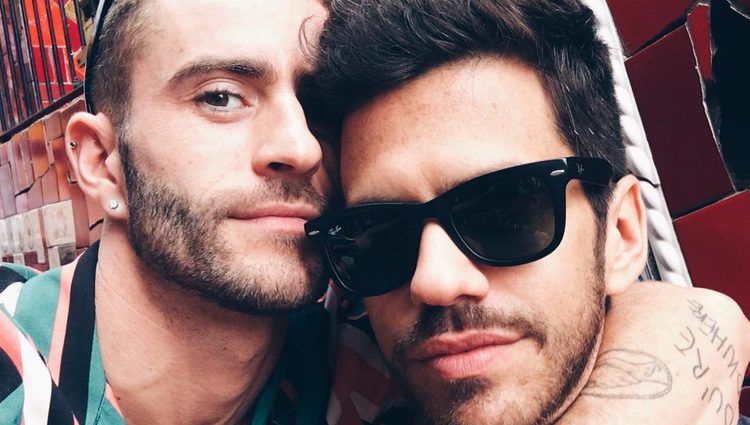 Pelayo Díaz y su novio Andy Mc Dougall juntos en Brasil