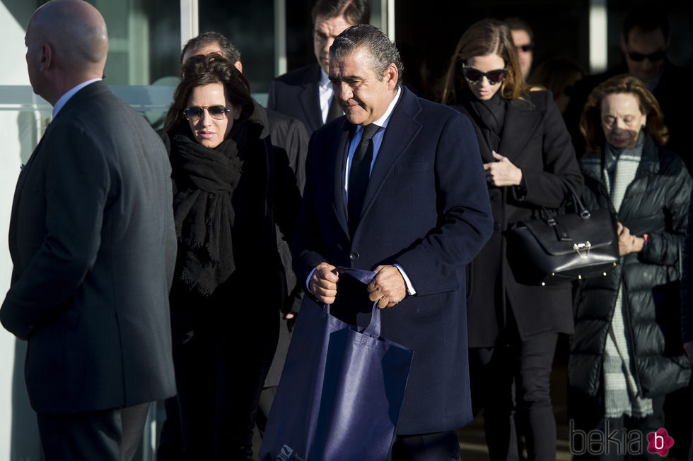 Jaime Martínez Bordiú en la misa funeral de Carmen Franco