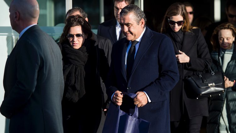 Jaime Martínez Bordiú en la misa funeral de Carmen Franco