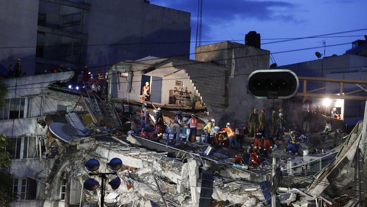 Labores de rescate en el terremoto de México de 2017