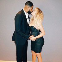 Khloe Kardahian y Tristan Thompson presumiendo de embarazo en el sexto mes de gestación