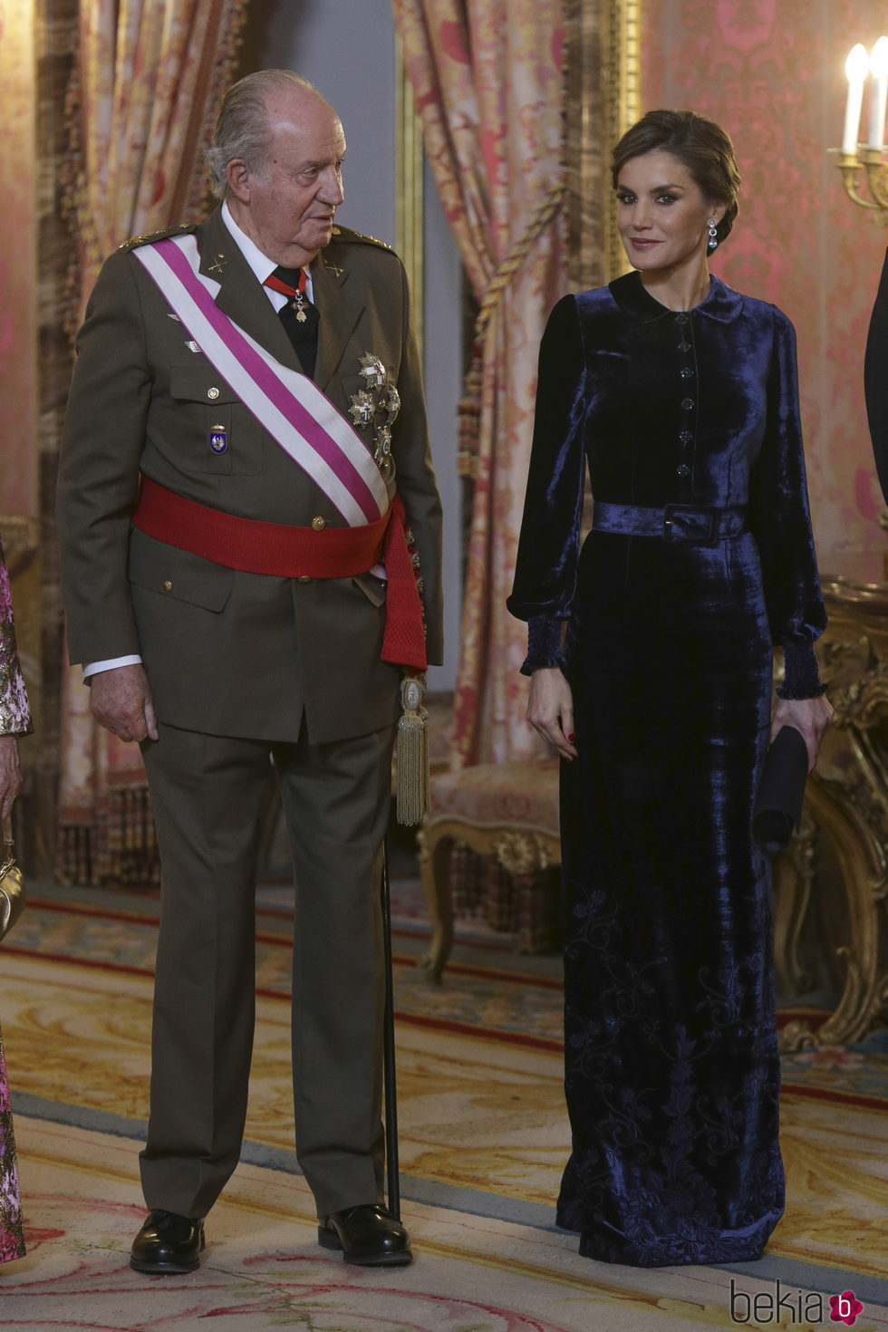 El Rey Juan Carlos con la Reina Letizia en la Pascua Militar 2018