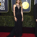 Laura Dern en la alfombra roja de los Globos de Oro 2018