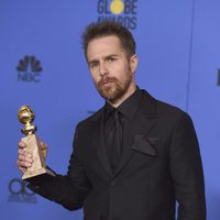 Sam Rockwell con su Globo de Oro 2018 por 'Tres anuncios en las afueras'