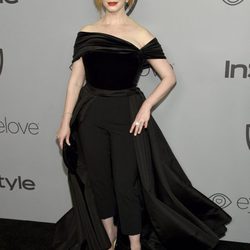 Christina Hendricks en la fiesta InStyle tras los Globos de Oro 2018