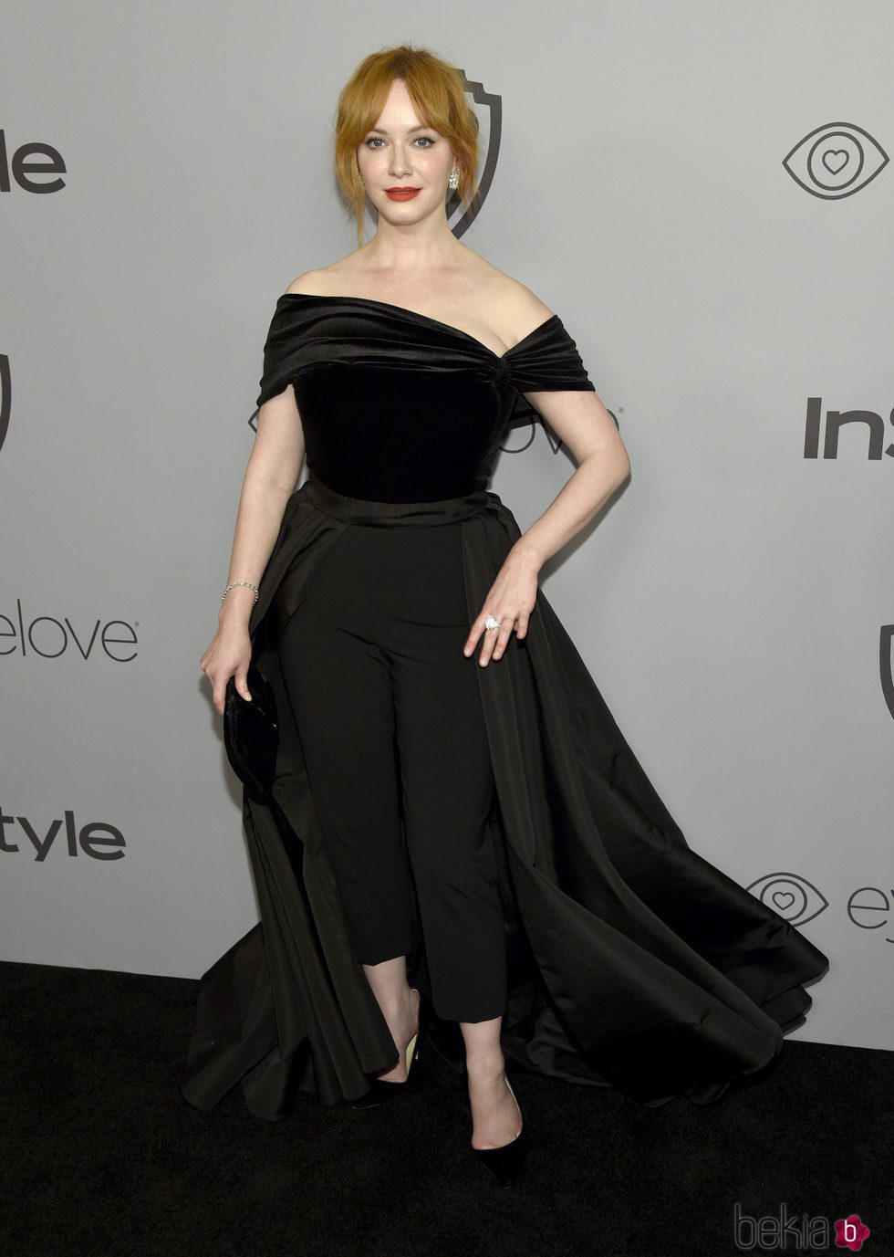 Christina Hendricks en la fiesta InStyle tras los Globos de Oro 2018