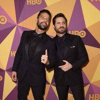 Ricky Martin y Edgar Ramirez en la fiesta HBO tras los Globos de Oro 2018