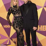 Paris Hilton y Chris Zylka en la fiesta HBO tras los Globos de Oro 2018