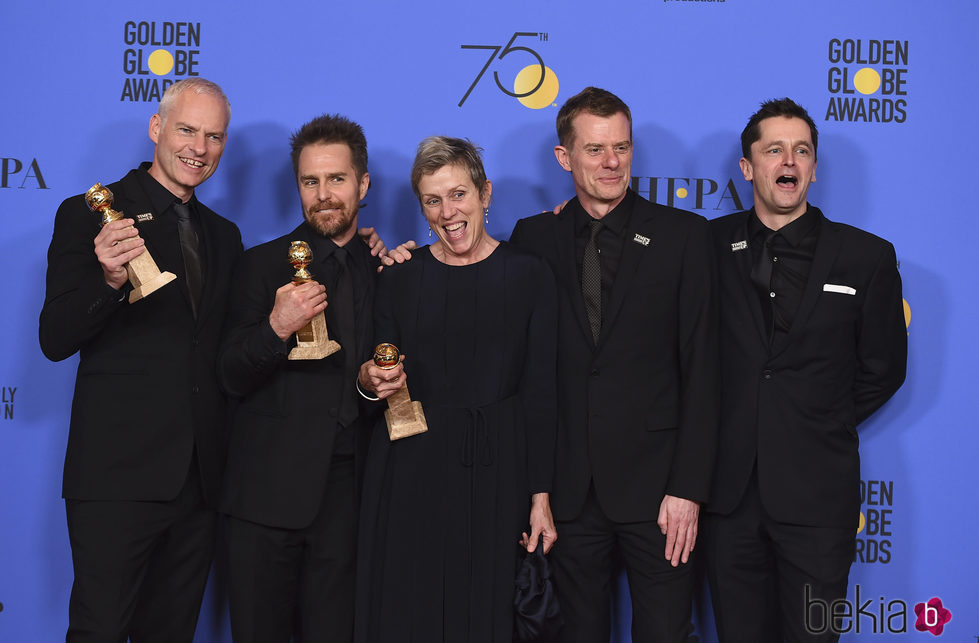 Frances McDormand en los Globos de Oro 2018