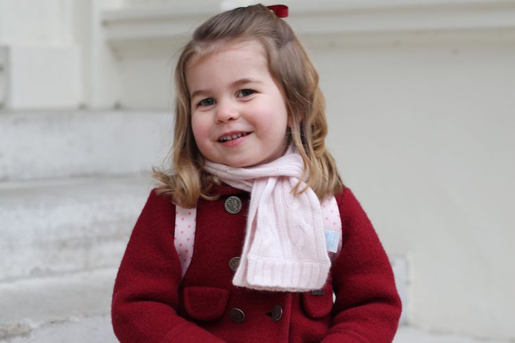 La Princesa Carlota en su primer día de guardería