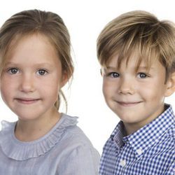 Josefina y Vicente de Dinamarca en su 7 cumpleaños