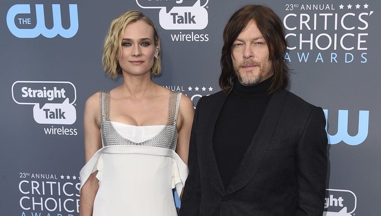 Diane Kruger y Norman Reedus en la alfombra roja de los Critic's Choice Awards 2018