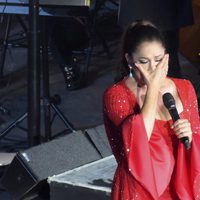 Isabel Pantoja llorando en su concierto en Gran Canaria