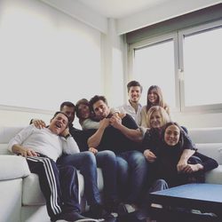 David Bustamante celebrando el cumpleaños de su madre en familia