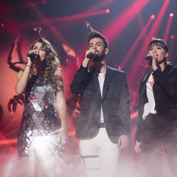 Amaia, Agoney y Aitana en su trío de la gala 11 de 'OT 2017'