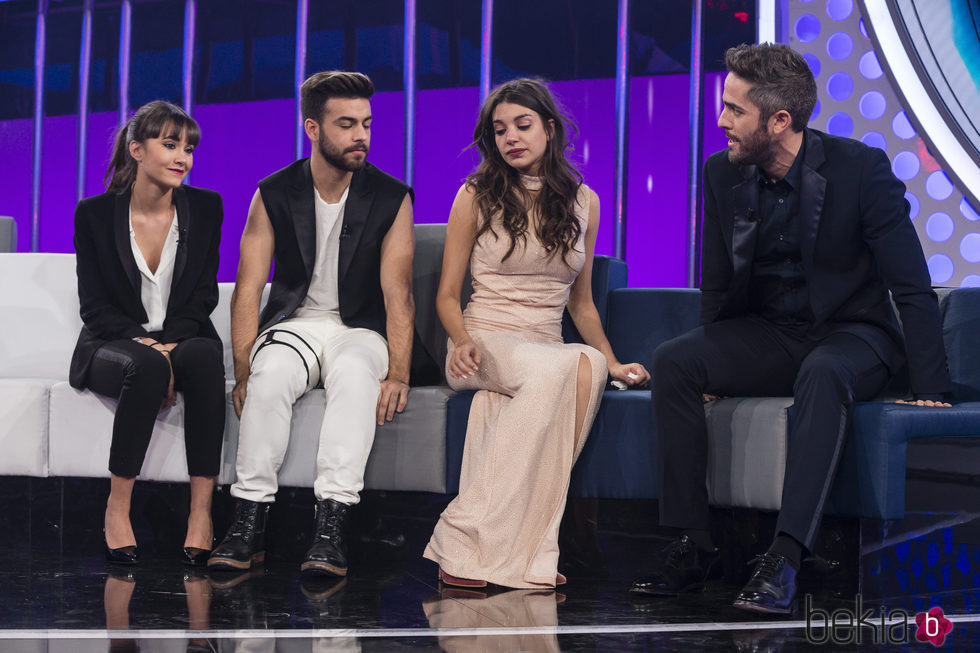 Aitana, Agoney y Ana Guerra antes de que los profesores salvaron a uno en la gala 11 de 'OT 2017'