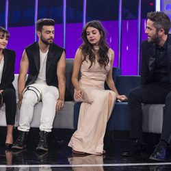 Aitana, Agoney y Ana Guerra antes de que los profesores salvaron a uno en la gala 11 de 'OT 2017'