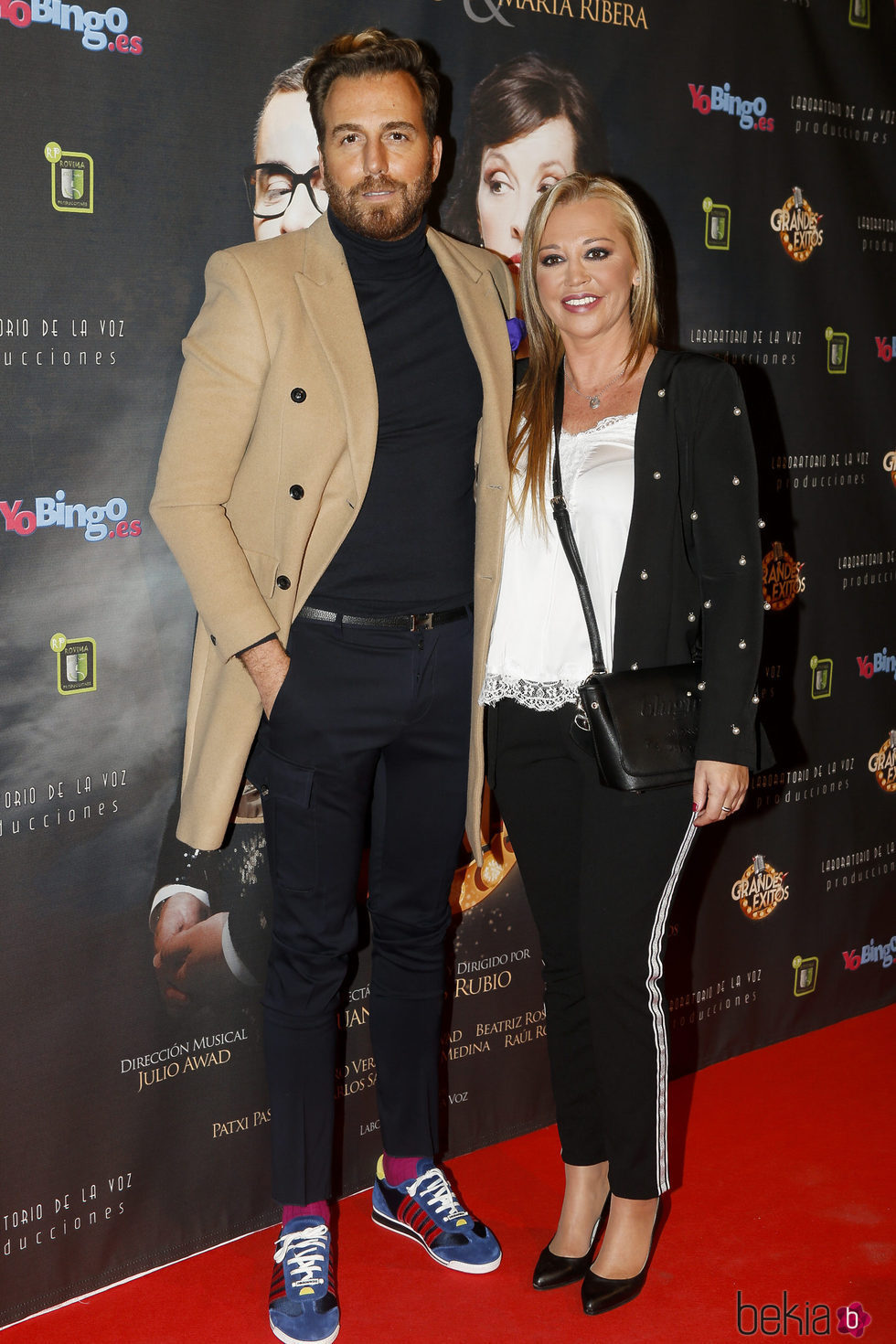 Belén Esteban con Raúl Prieto en el estreno de 'Grandes éxitos'