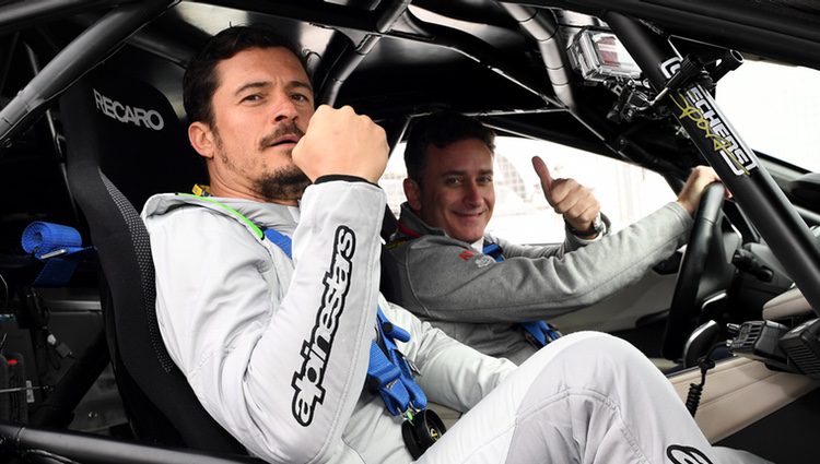 Orlando Bloom y Alejandro Agag disfrutando de la Fórmula E