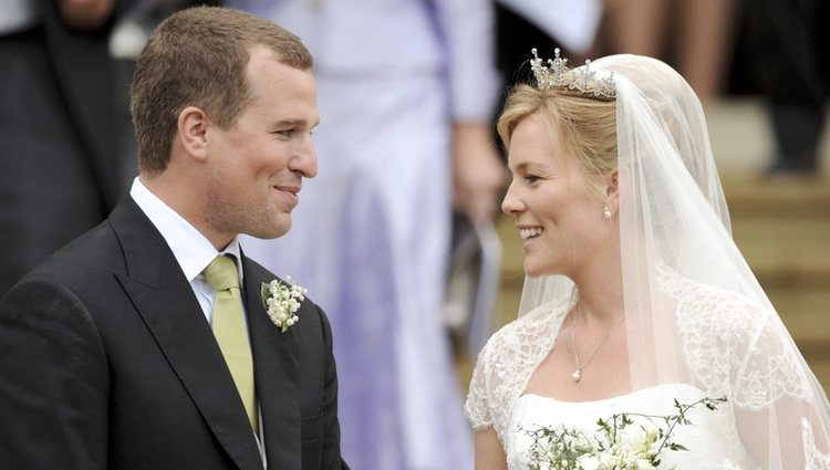 Peter Phillips y Autumn Kelly en su boda