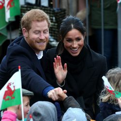 El Príncipe Harry y Meghan Markle en Gales