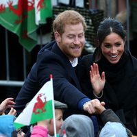 El Príncipe Harry y Meghan Markle en Gales