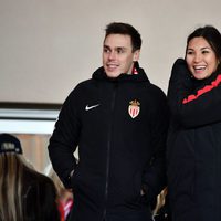 Louis Ducruet y Marie Chevallier, muy sonrientes en un partido de fútbol