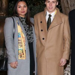 Louis Ducruet y Marie Chevallier en la inauguración de una placa en homenaje al creador del circo moderno