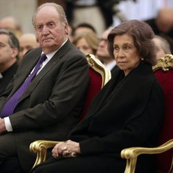 E Rey Juan Carlos y la Reina Sofía en la Basílica de Santa María la Mayor de Roma