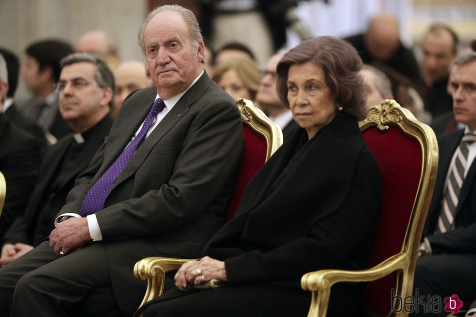 E Rey Juan Carlos y la Reina Sofía en la Basílica de Santa María la Mayor de Roma