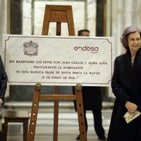 La Reina Sofía y el Rey Juan Carlos, juntos en la inauguración de la iluminación de la Basílica Papal de Roma