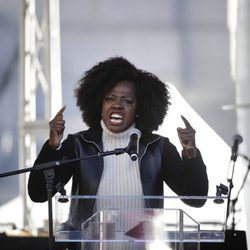 Viola Davis en la Marcha de las Mujeres en Nueva York