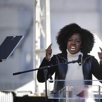 Viola Davis en la Marcha de las Mujeres en Nueva York