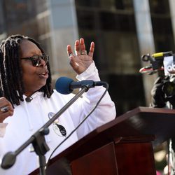 Whoopi Goldberg en la Marcha de las Mujeres de Nueva York