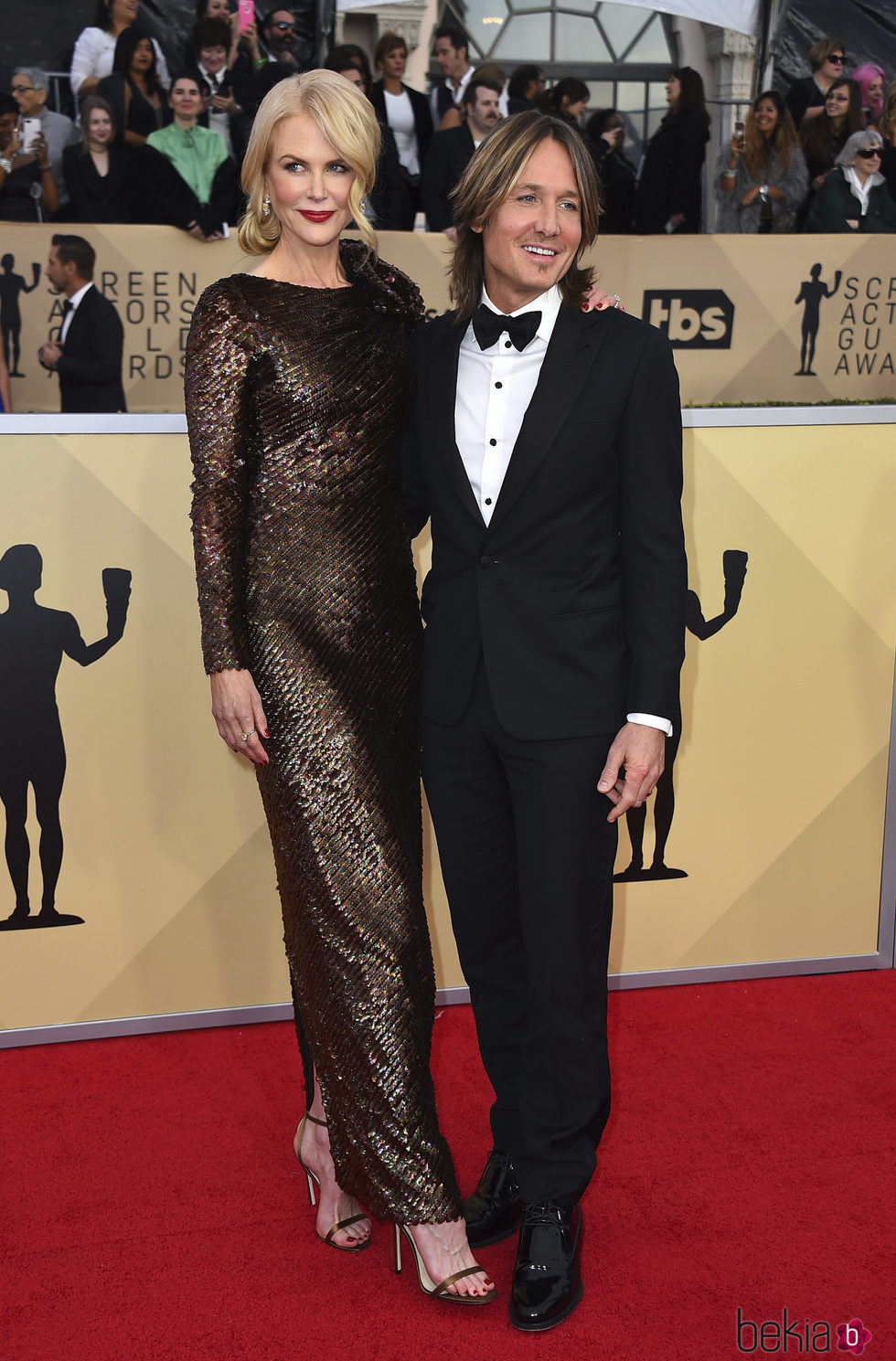 Nicole Kidman y Keith Urban en la alfombra roja de los SAG 2018