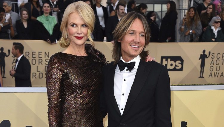 Nicole Kidman y Keith Urban en la alfombra roja de los SAG 2018