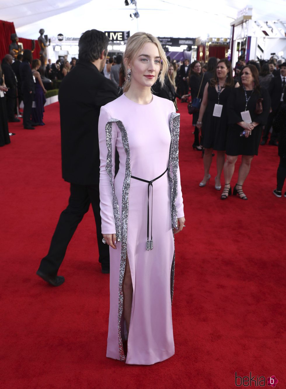 Saoirse Ronan en la alfombra roja de los SAG 2018