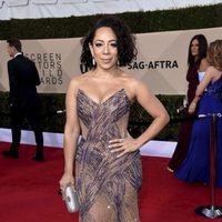 Selenis Leyva en la alfombra roja de los SAG 2018