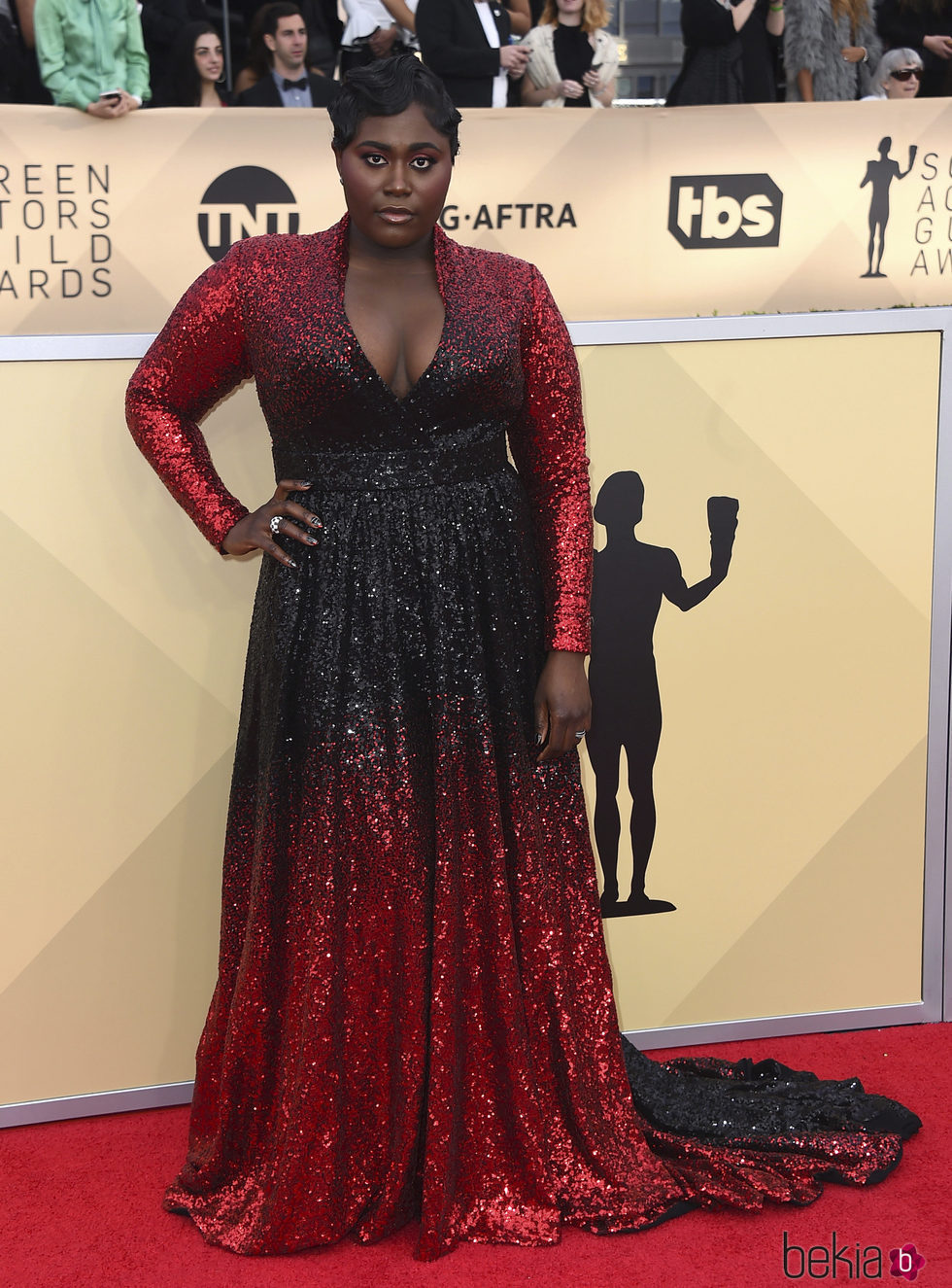 Danielle Brooks en la alfombra roja de los SAG 2018