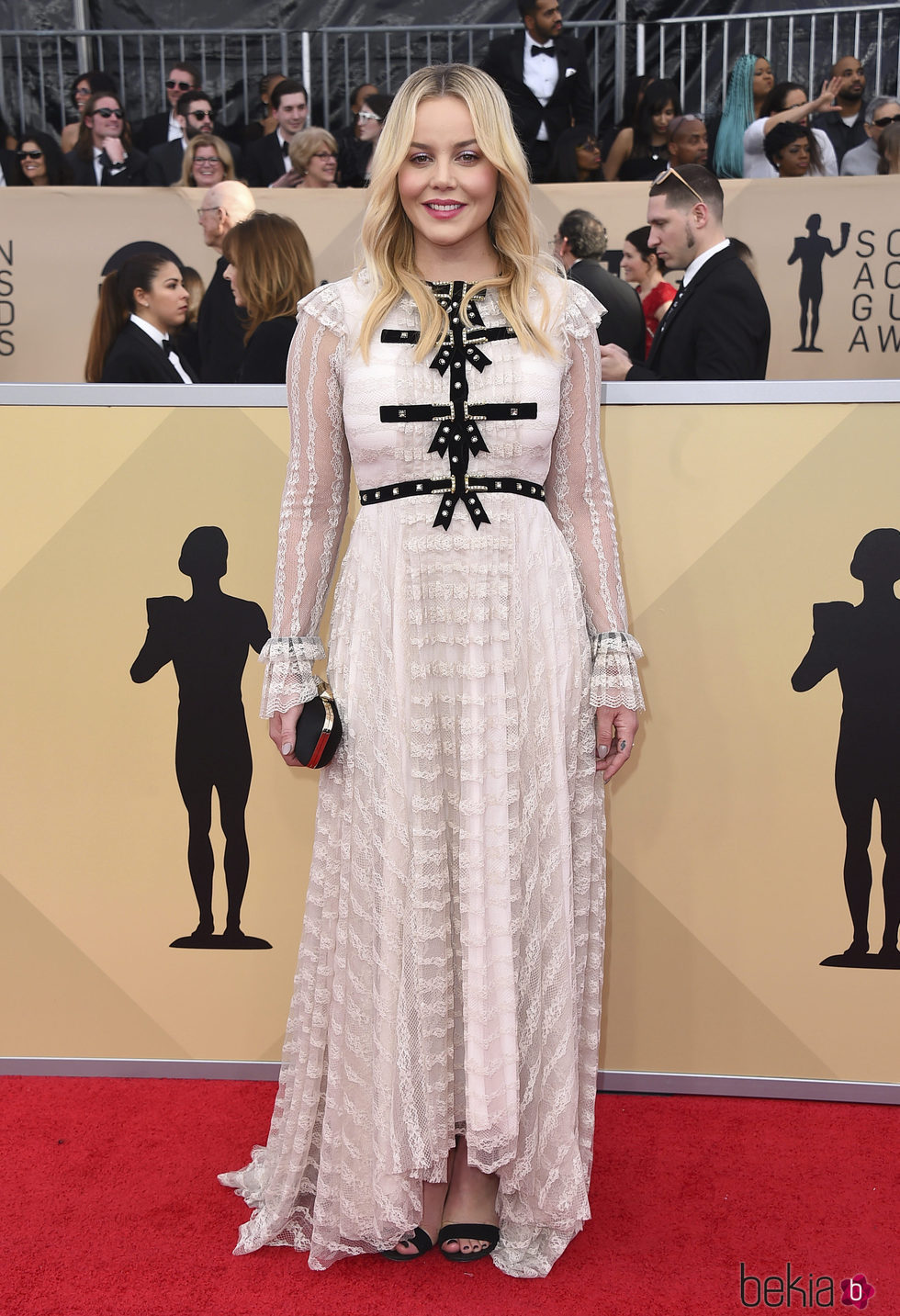 Abbie Cornish en la alfombra roja de los SAG 2018