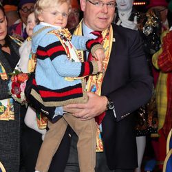 Alberto de Mónaco con su hijo Jacques en el Festival de Circo de Monte-Carlo 2018