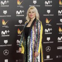 Lluvia Rojo en la alfombra roja de los Premios Feroz 2018